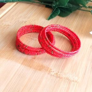 2PC Beautiful Kenyan Beaded Bracelet